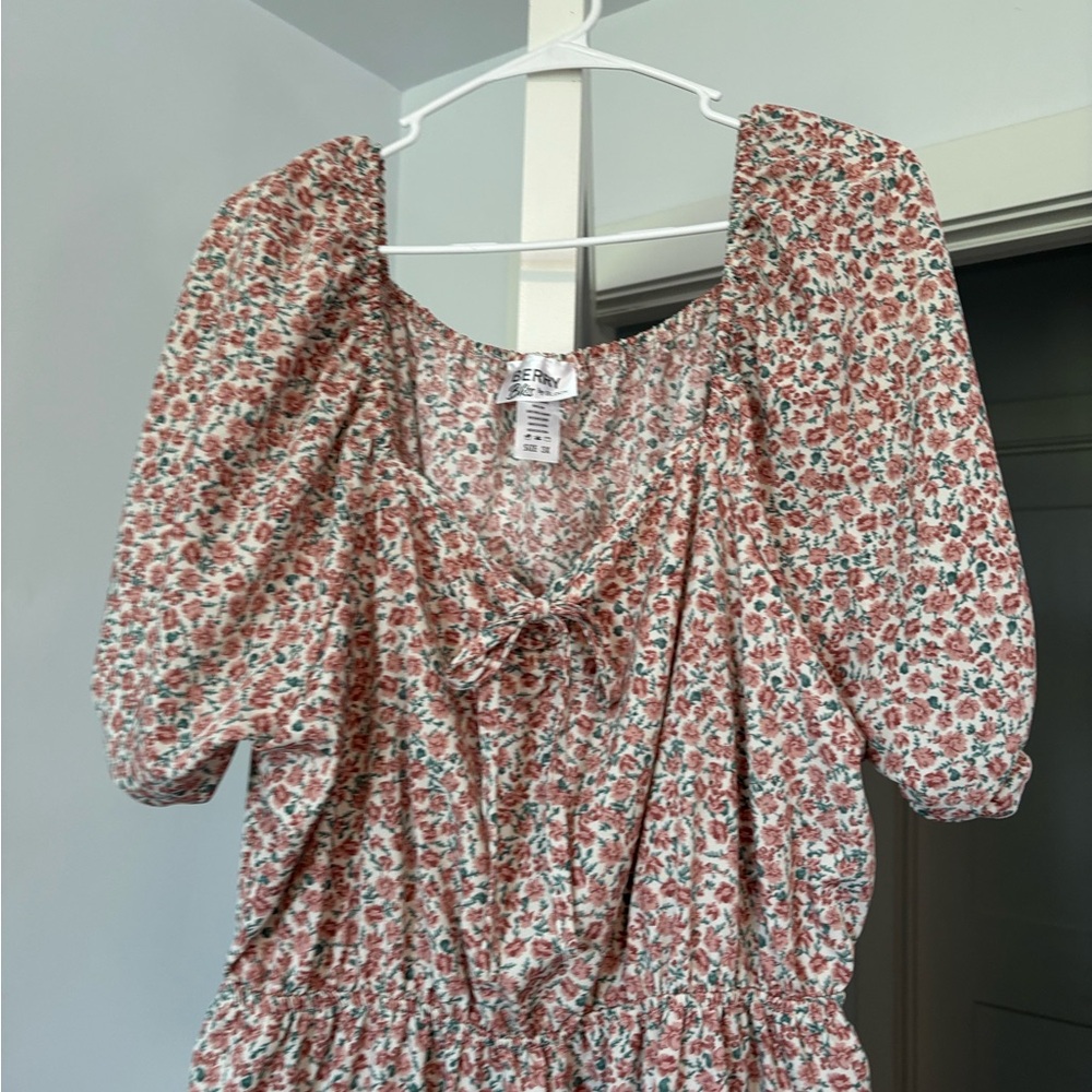 Floral Puff Sleeve Top